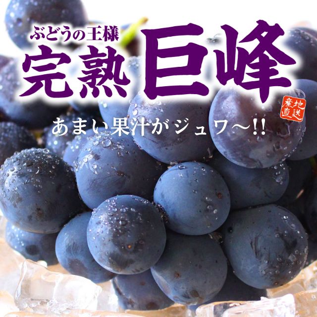 朝採り完熟巨峰