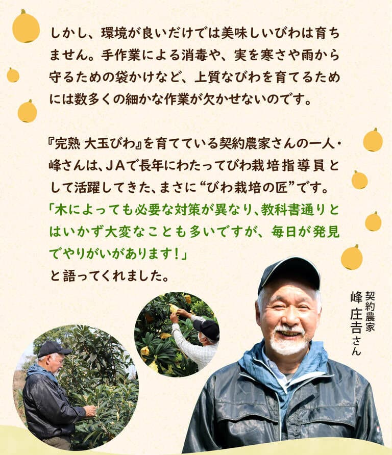 農家さんのこだわり