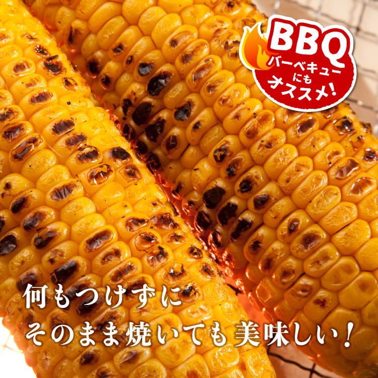何も付けずにそのまま焼いてもおいしい高原スイートコーン