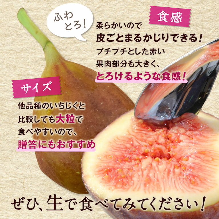 とよみつひめはとろけるような食感、皮ごとまるかじりできる食べやすさと上品な甘い香りも魅力的